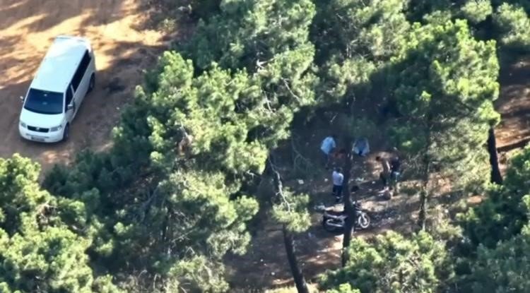 Ormanda ateş yakanlar dron ile tespit edildi