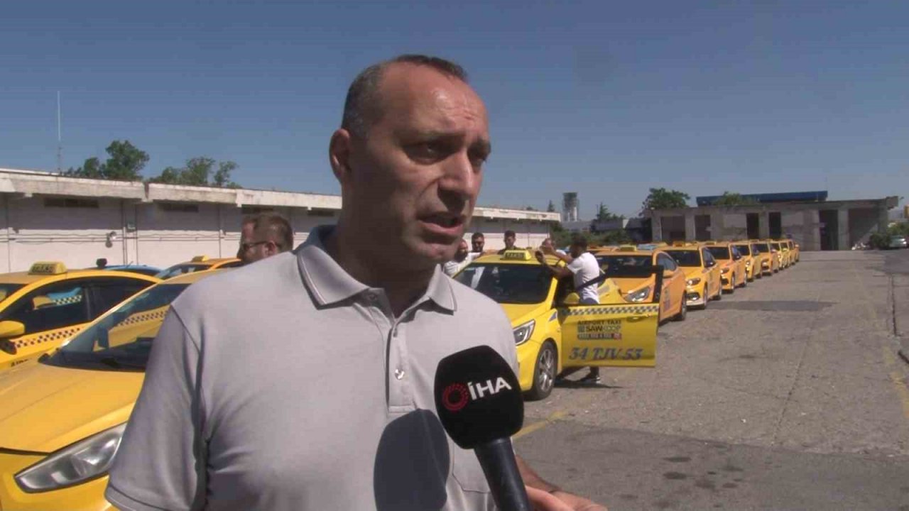 Sabiha Gökçen Havalimanı’ndaki tepki çeken “taksi kuyruğu” görüntülerine taksicilerden açıklama