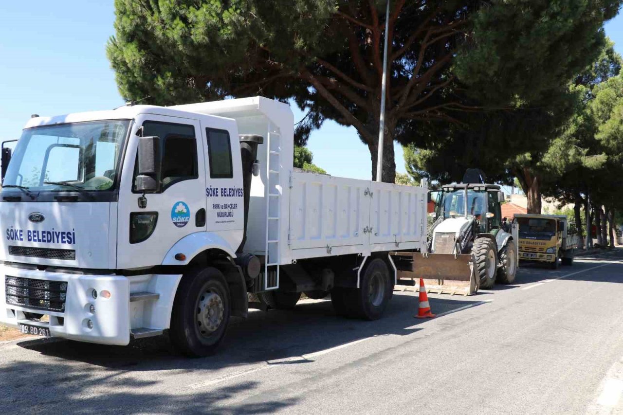 Söke Belediyesi ekipleri Güllübahçe’de temizlik çalışması başlattı