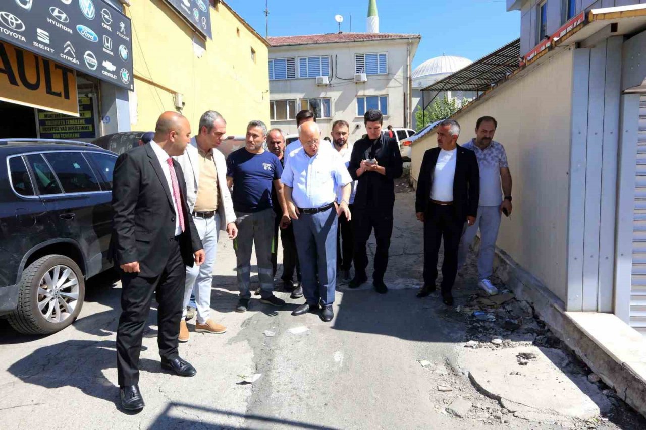 Başkan Yaşar, Yeni Başkent Oto Sanayi Sitesi esnafını ziyaret etti