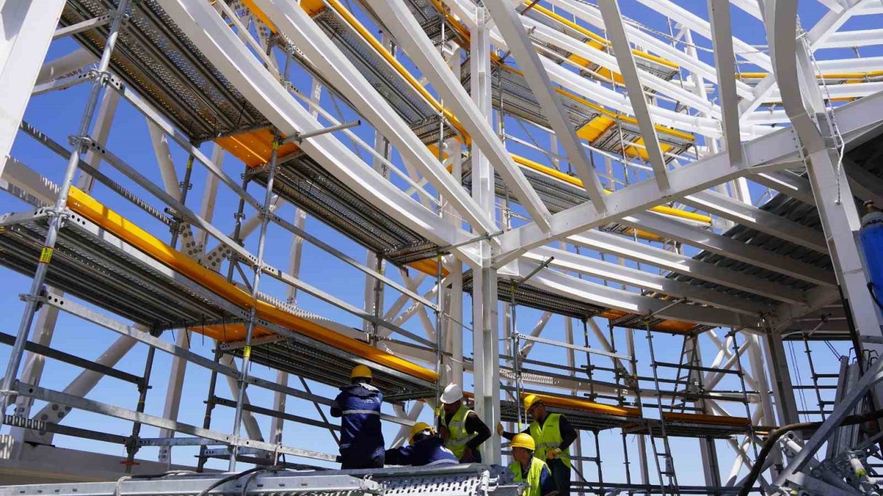 Keçiören Cumhuriyet Kulesi’nde çalışmalar devam ediyor