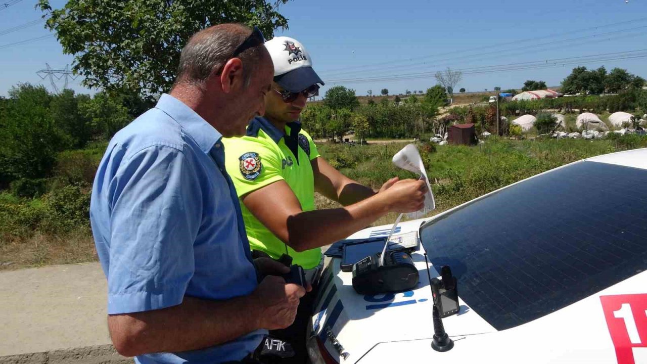 Tuzla’da hız sınırını ihlal eden hafriyat kamyonlarına ceza