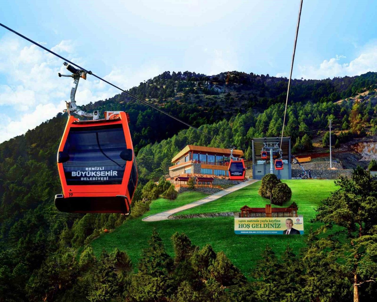 Denizli, Teleferik ve Bağbaşı Yaylası’nda serinliyor