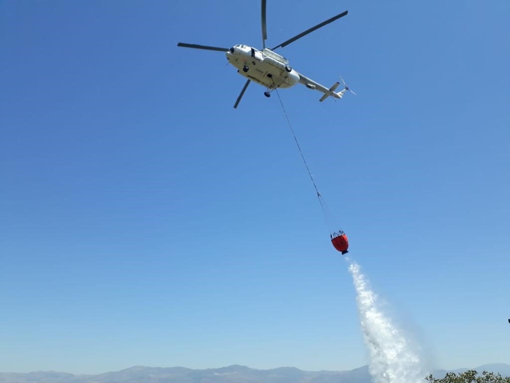 Manisa’da anız yangını makilik alana sıçradı