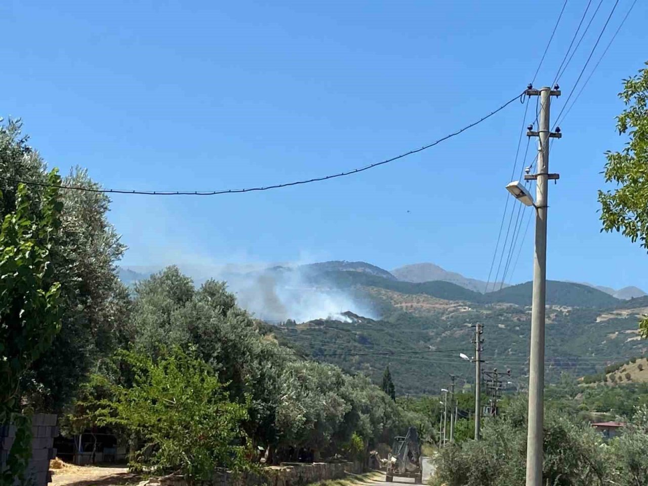 Manisa’da anız yangını makilik alana sıçradı