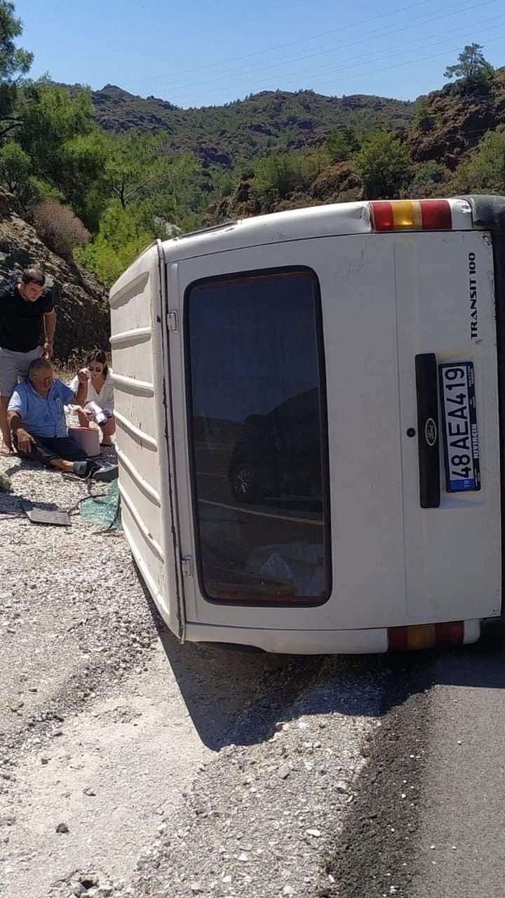 Marmaris’te trafik kazası: 1 yaralı