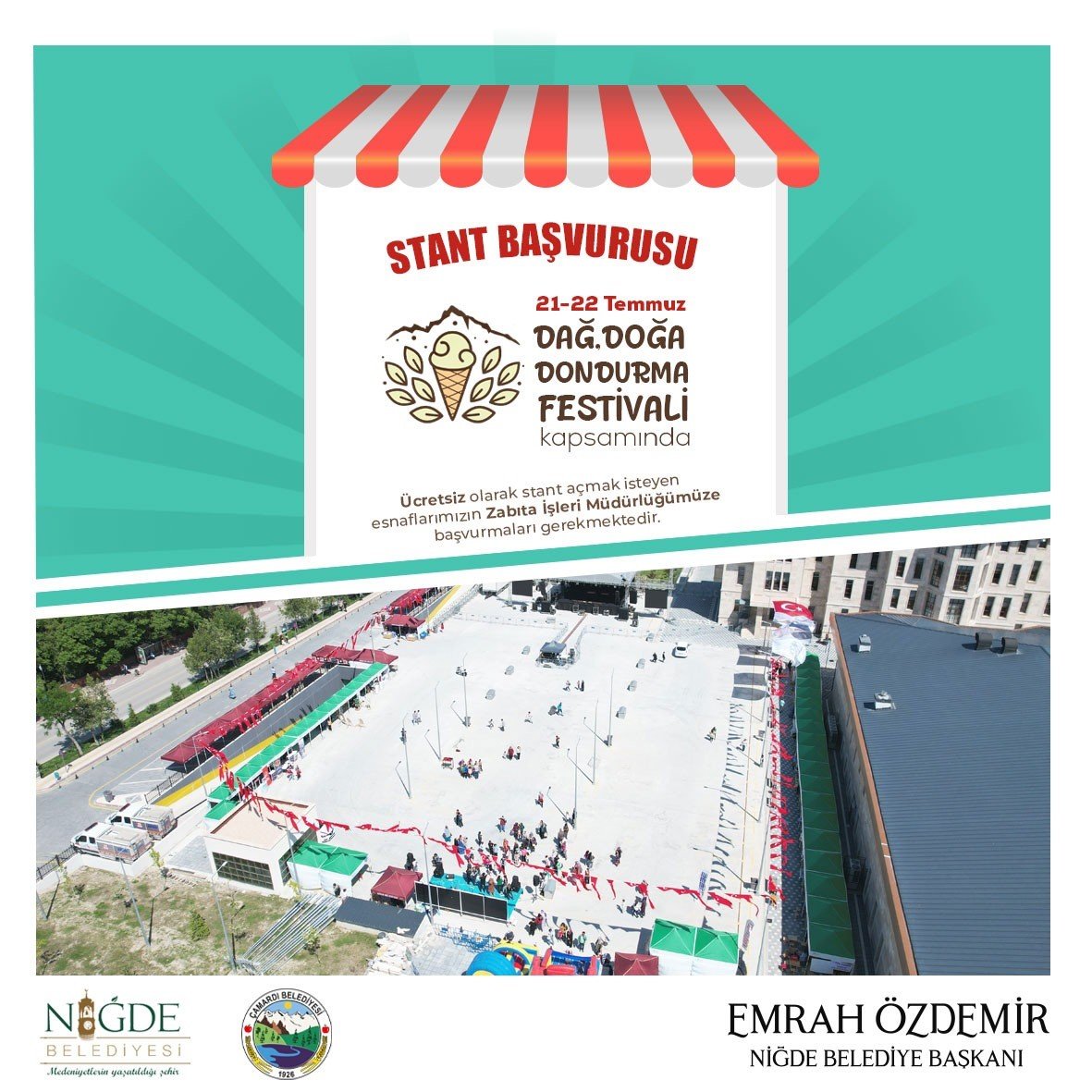 Dağ Doğa Dondurma Festivali’nde stantlar ücretsiz olacak