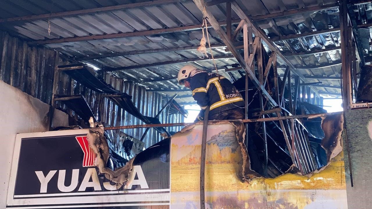 Tokat’ta sanayi sitesinde çıkan yangın korkuttu