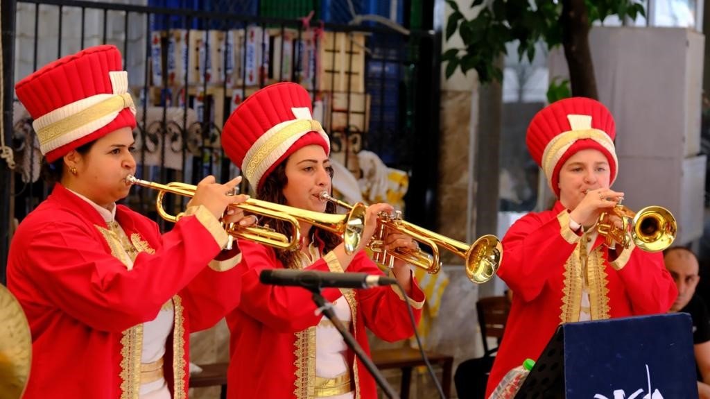 Aydın Büyükşehir Belediyesi Kadın Mehteran Takımı’na Nazilli’de yoğun ilgi
