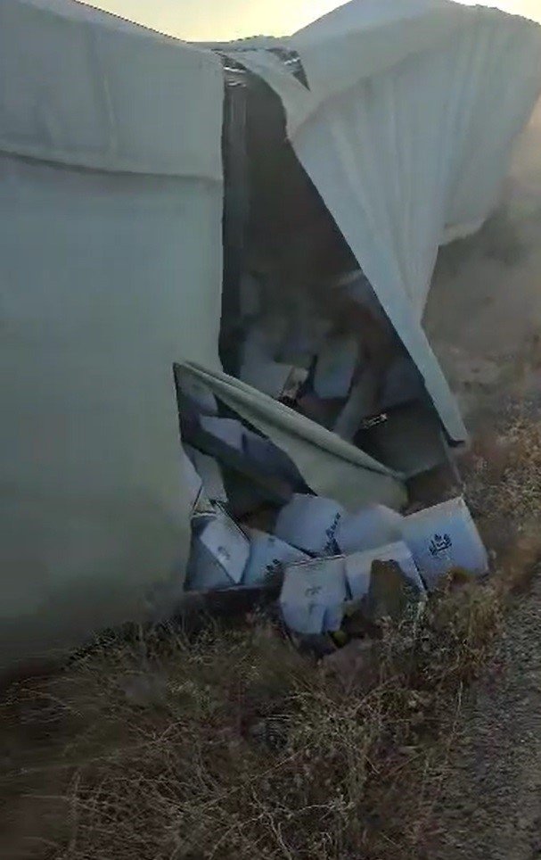 Gaziantep’te tır devrildi: 1 yaralı