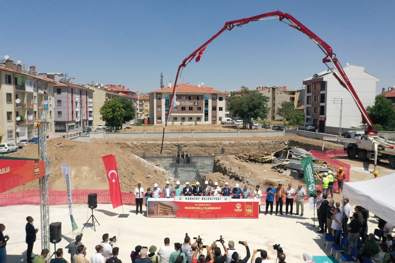 Karatay Belediyesi Osman Benliler İlkokulu’nun temelini attı