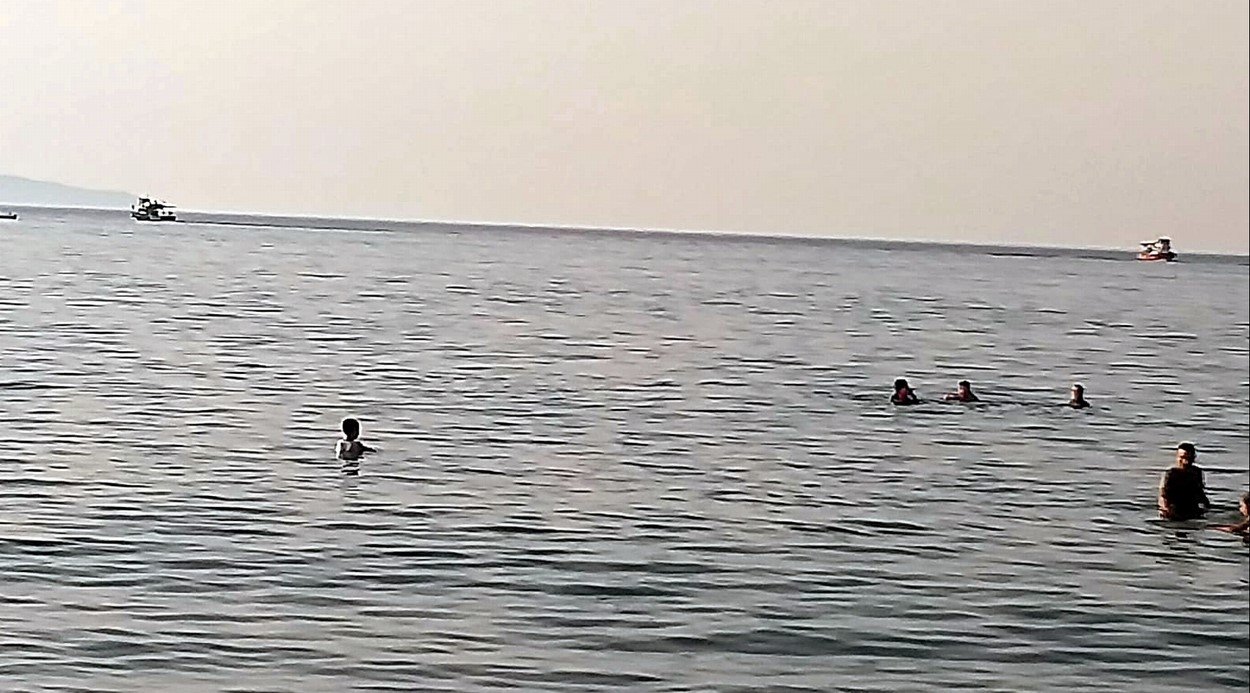 Yakalanacaklarını anlayınca tonlarca yavru mezgiti döküp kaçtılar