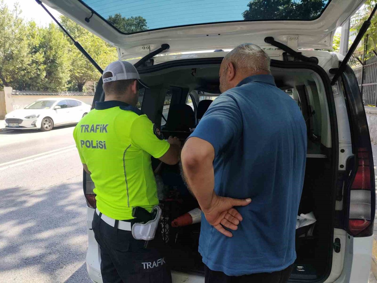 Sarıyer’de dron destekli trafik denetimi