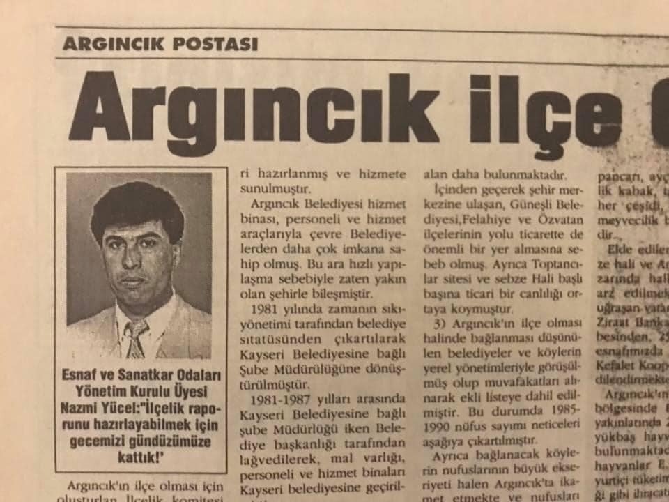 Argıncık’ın 30 yıllık hayali