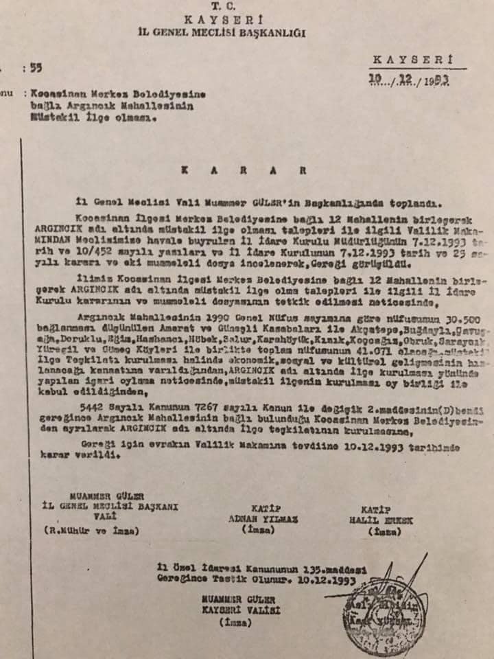 Argıncık’ın 30 yıllık hayali