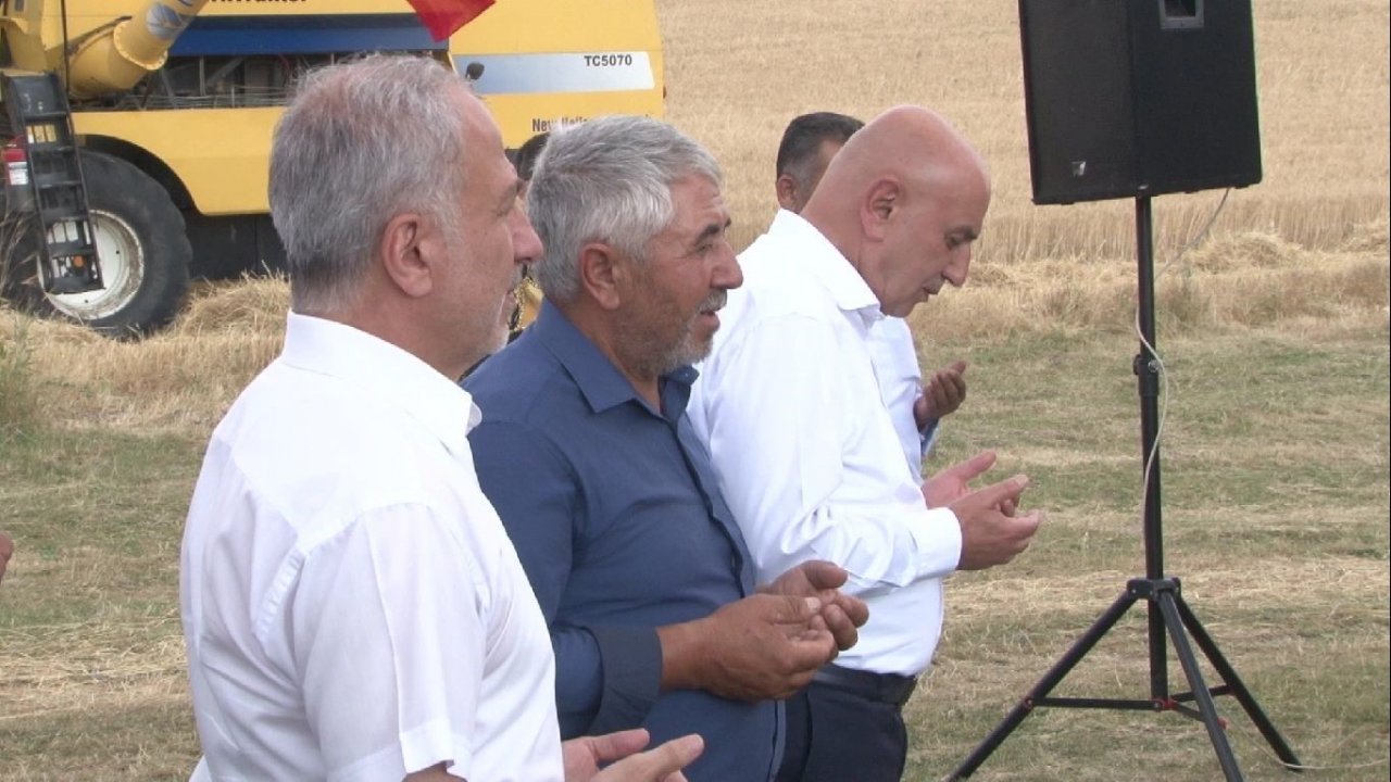 Keçiören’de bu senenin ilk buğday hasadı yapıldı