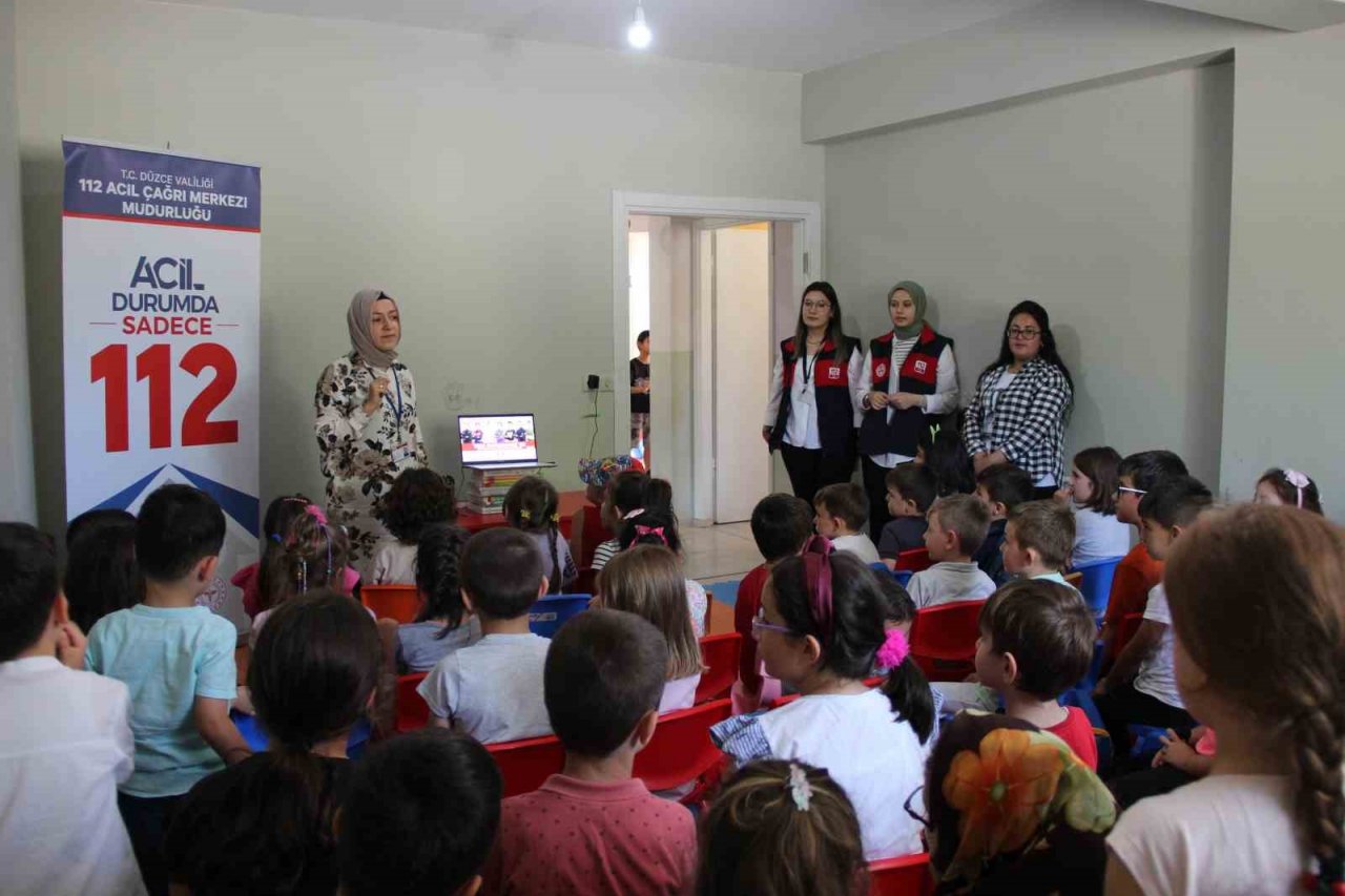 Miniklere 112 anlatıldı