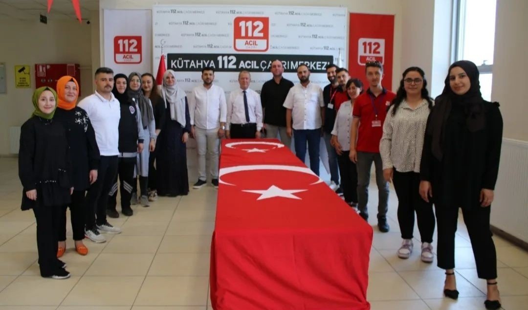 Kütahya 112 Acil Çağrı Merkezinde aday memurlar için yemin töreni