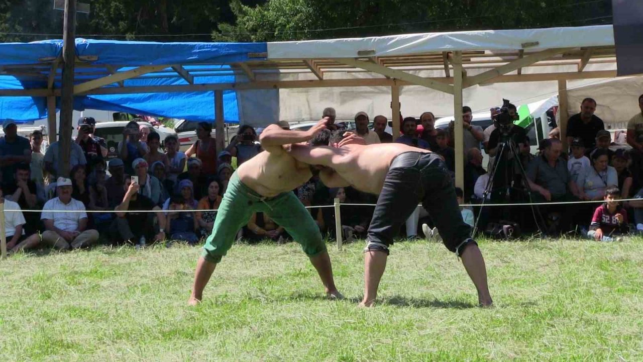 Artvin’de sıcaklardan bunalanlar yayla şenliğine akın etti