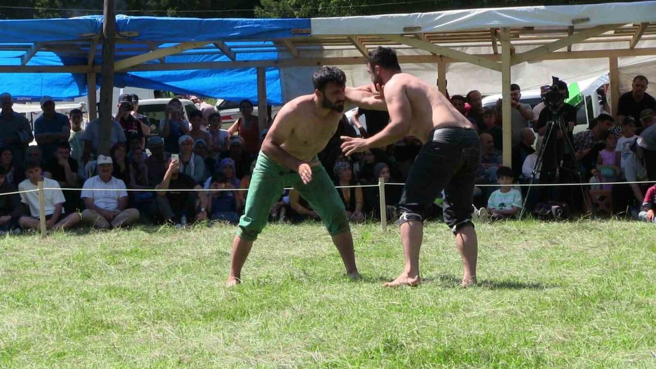 Artvin’de sıcaklardan bunalanlar yayla şenliğine akın etti