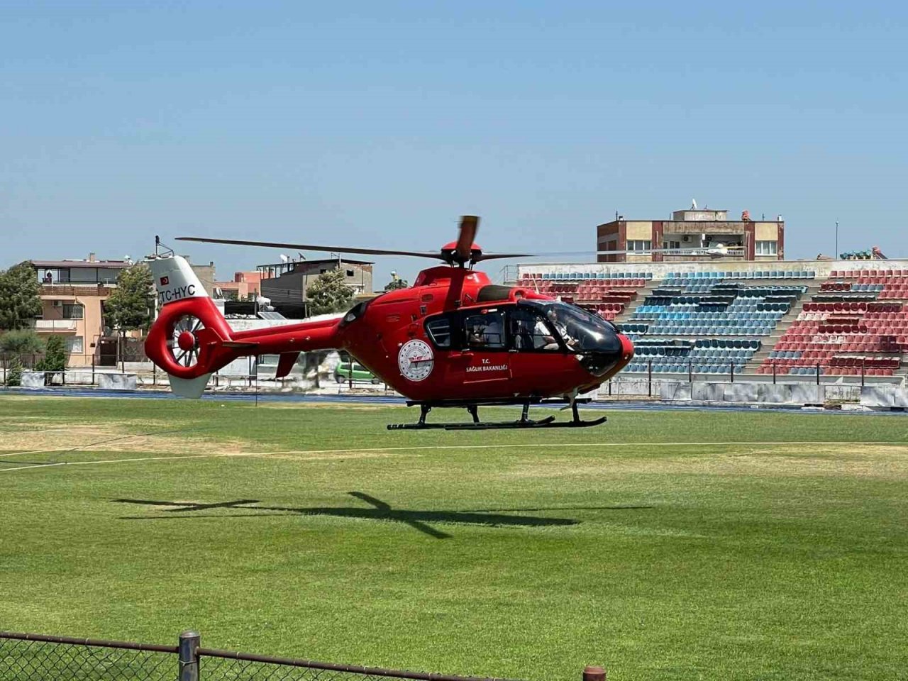Arya bebek için helikopter havalandı