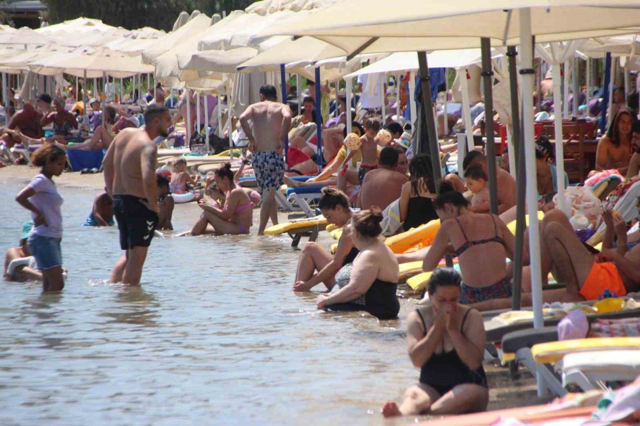 Bodrum’da sıcaklık gölgede 45 derece