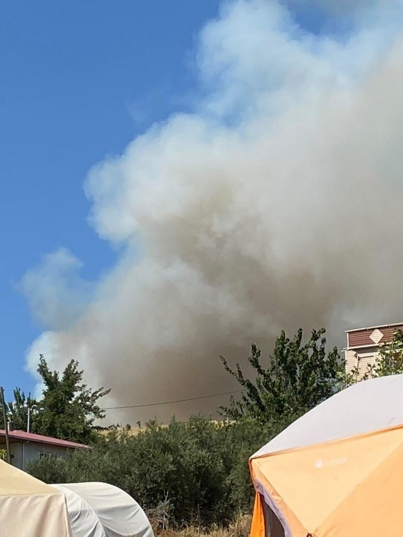 Kahramanmaraş’taki orman yangınına müdahale sürüyor