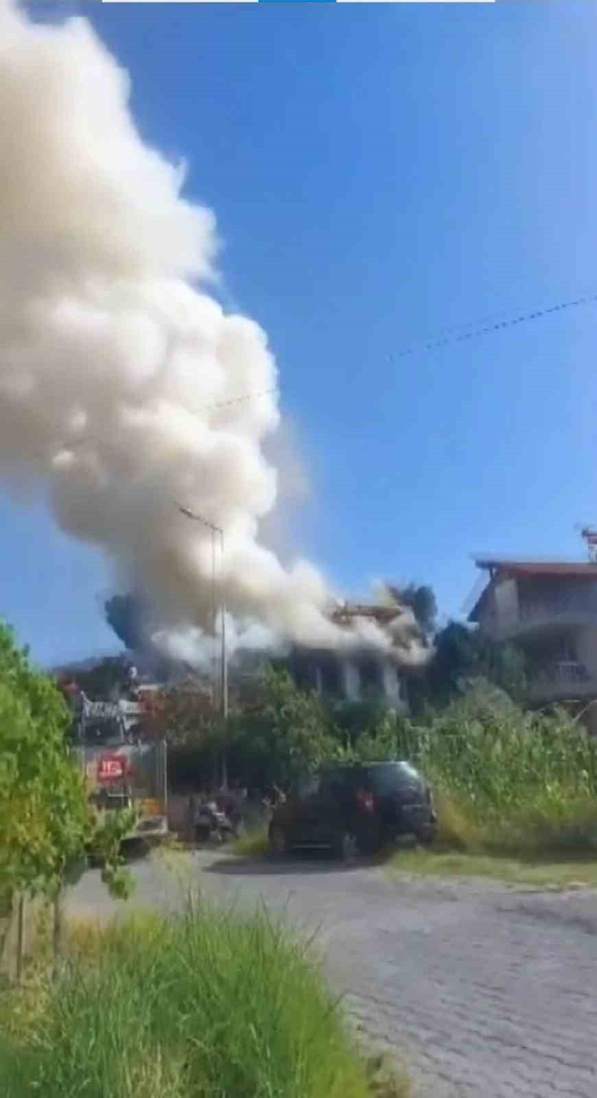 Köyceğiz’de ev yangını