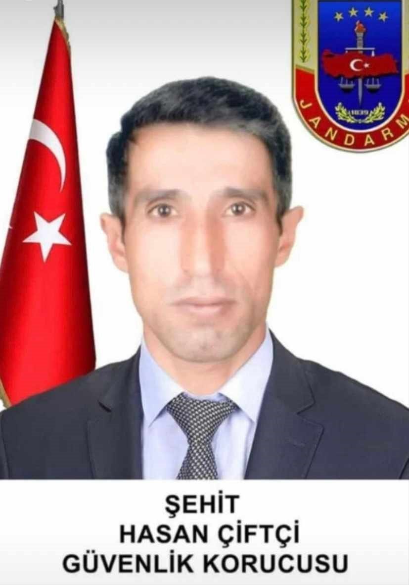 Şehit güvenlik korucusu Hasan Çiftçi son yolculuğuna uğurlandı