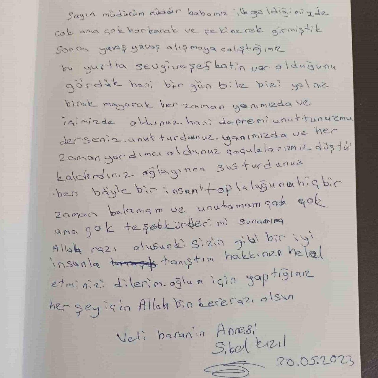 Aydın’da depremzedelerin bıraktığı notlar duygulandırdı