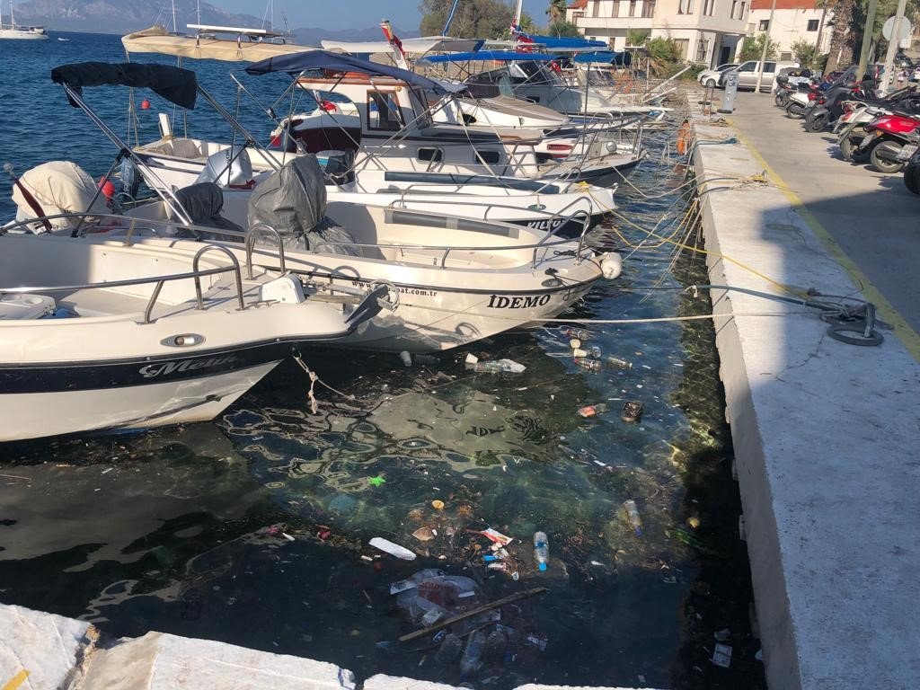 Datça Yat Limanı’nda çevre ve deniz kirliliği