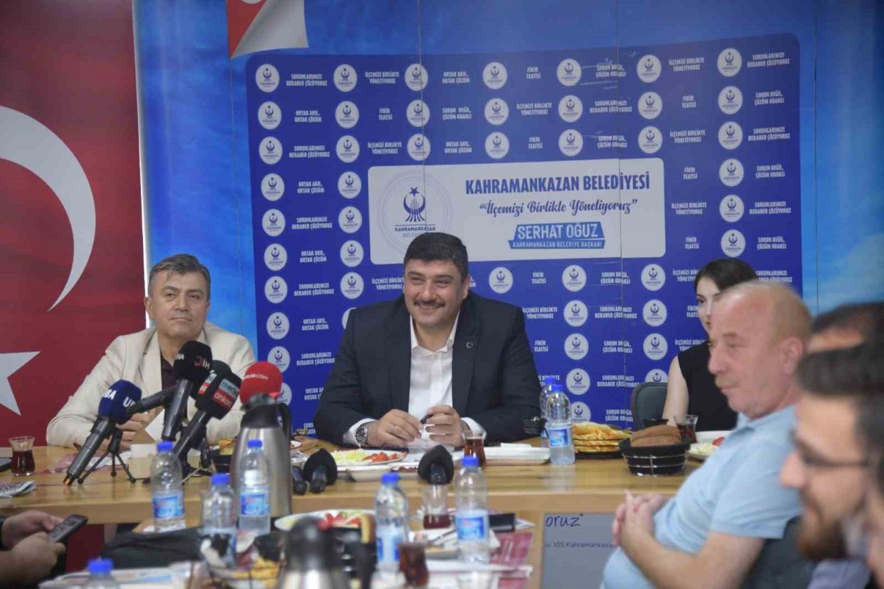 Kahramankazan Belediyesi basın mensuplarıyla buluşma etkinliği düzenledi