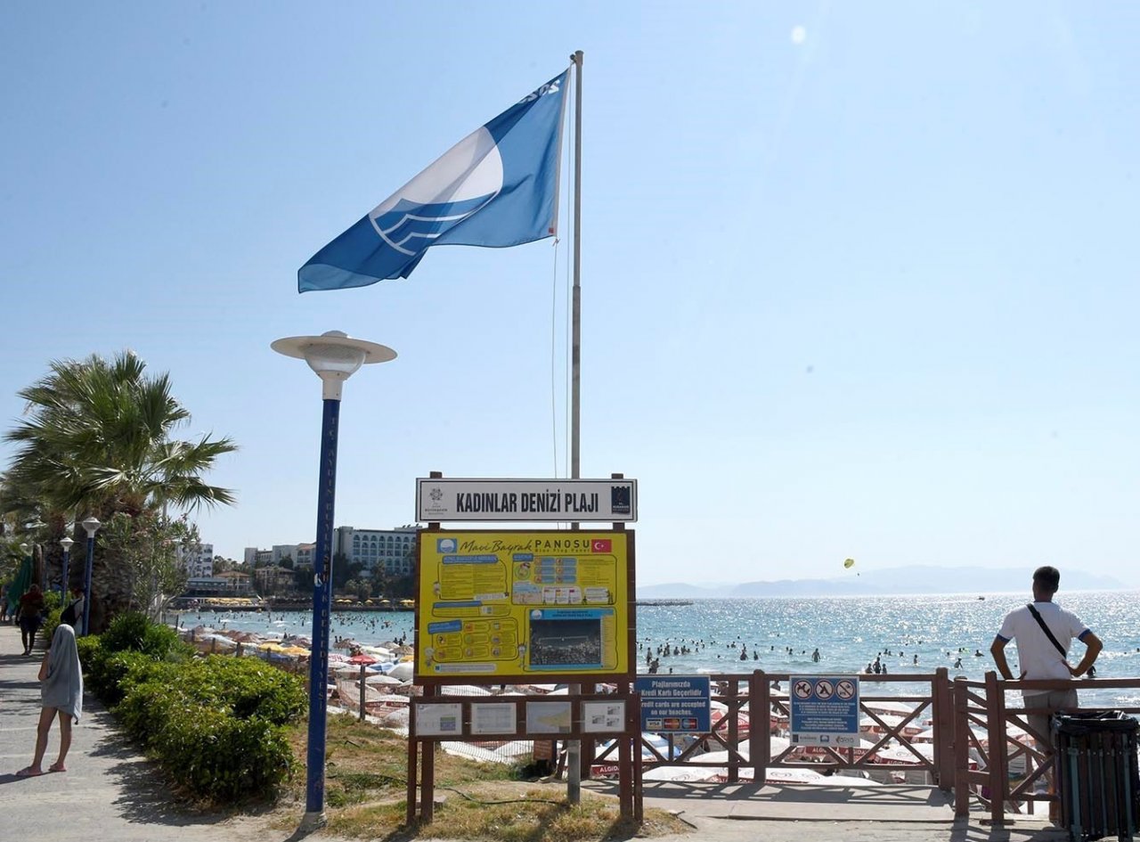 Kuşadası’nın Mavi Bayraklı plajlarına tam not