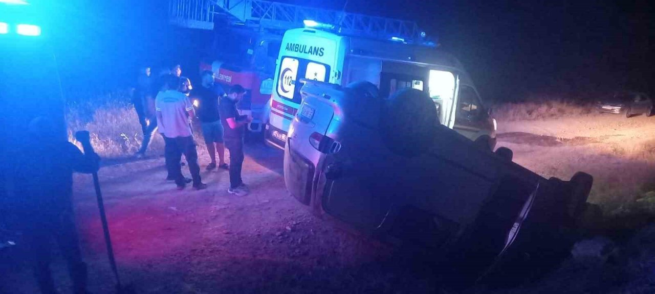 Tunceli’de freni boşalan araç takla attı: 7 yaralı