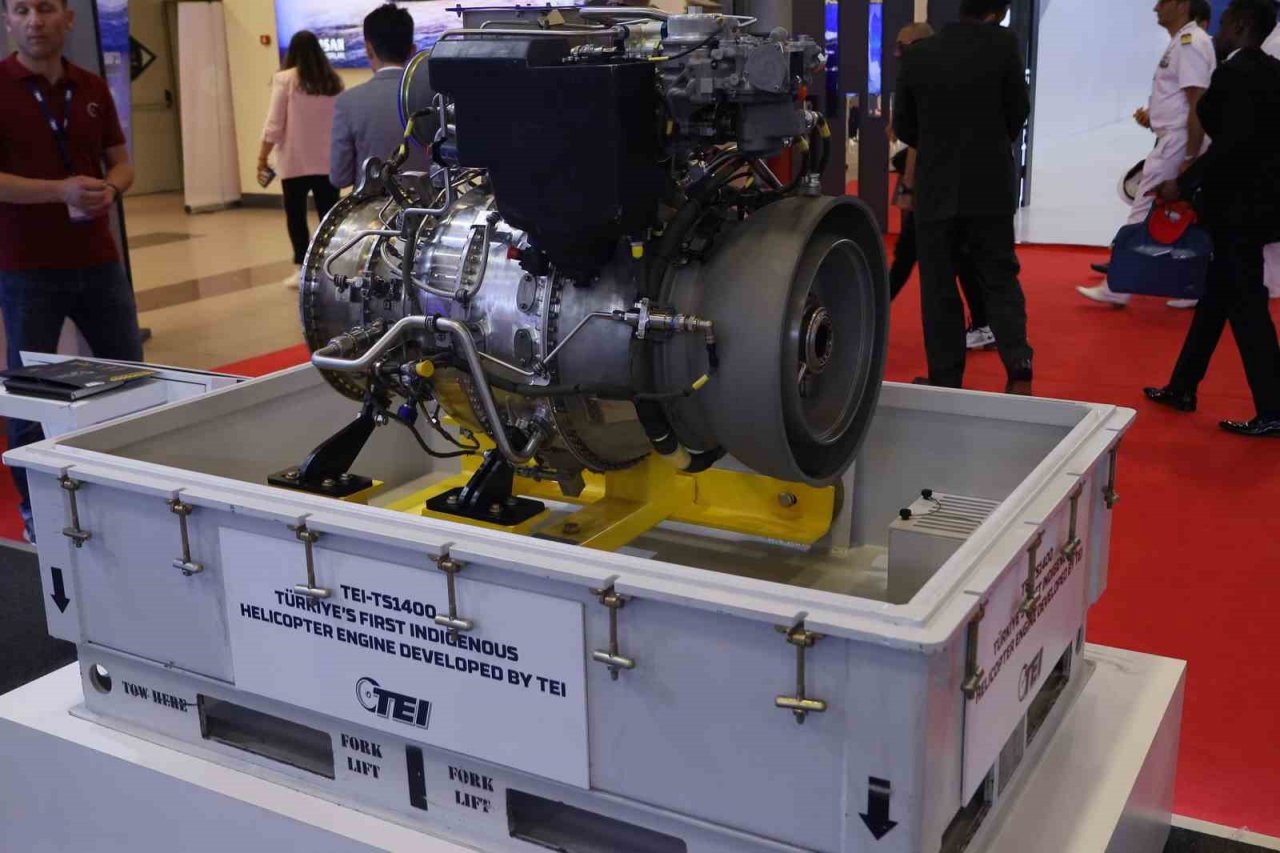 TEI’nin ürettiği yerli ve milli havacılık motorları İDEF Fuarı’nda yerini aldı