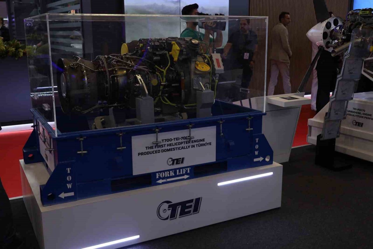 TEI’nin ürettiği yerli ve milli havacılık motorları İDEF Fuarı’nda yerini aldı