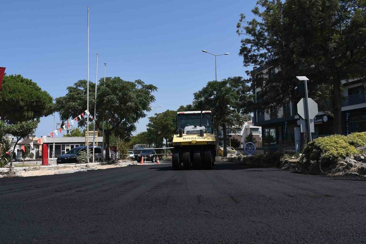 Davutlar’da üstyapı çalışmaları aralıksız devam ediyor