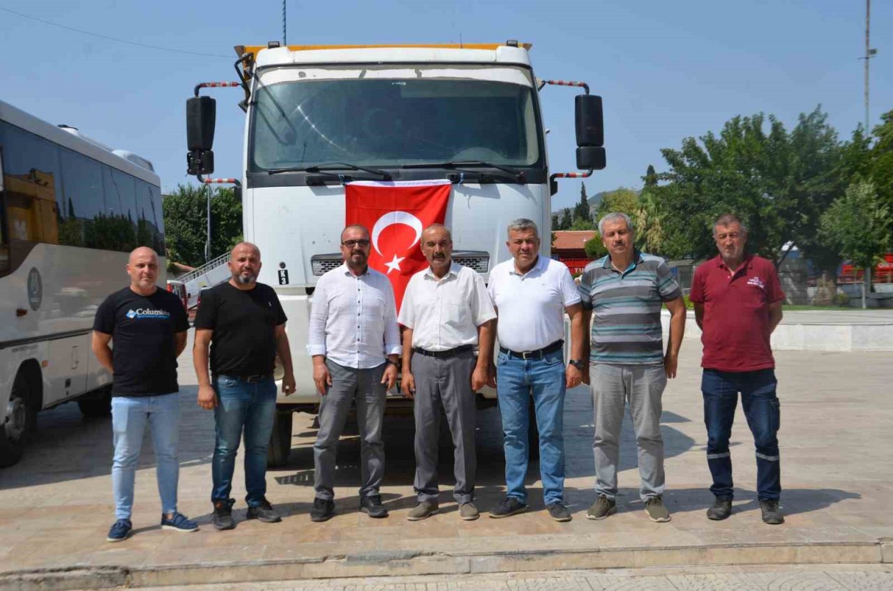 Koçarlı Belediyesi, İncirliova Belediyesi’ne kamyon tahsis etti