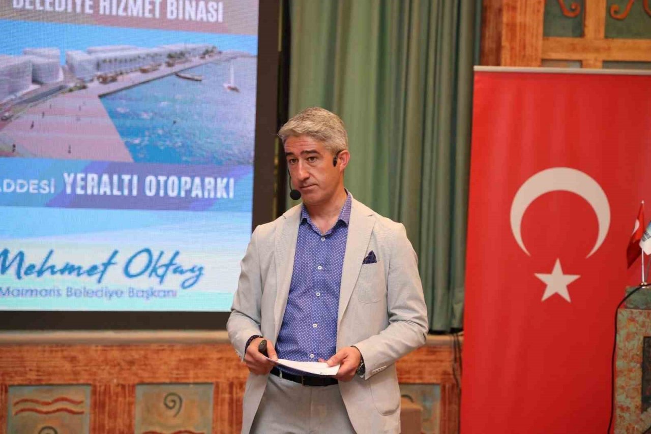 Marmaris Belediye Başkanı Oktay, yapılmış ve yapılacak olan projeleri tanıttı