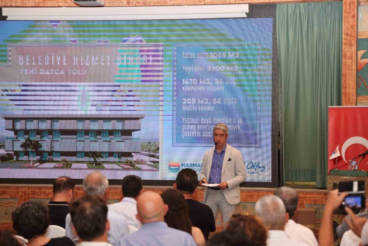 Marmaris Belediye Başkanı Oktay, yapılmış ve yapılacak olan projeleri tanıttı