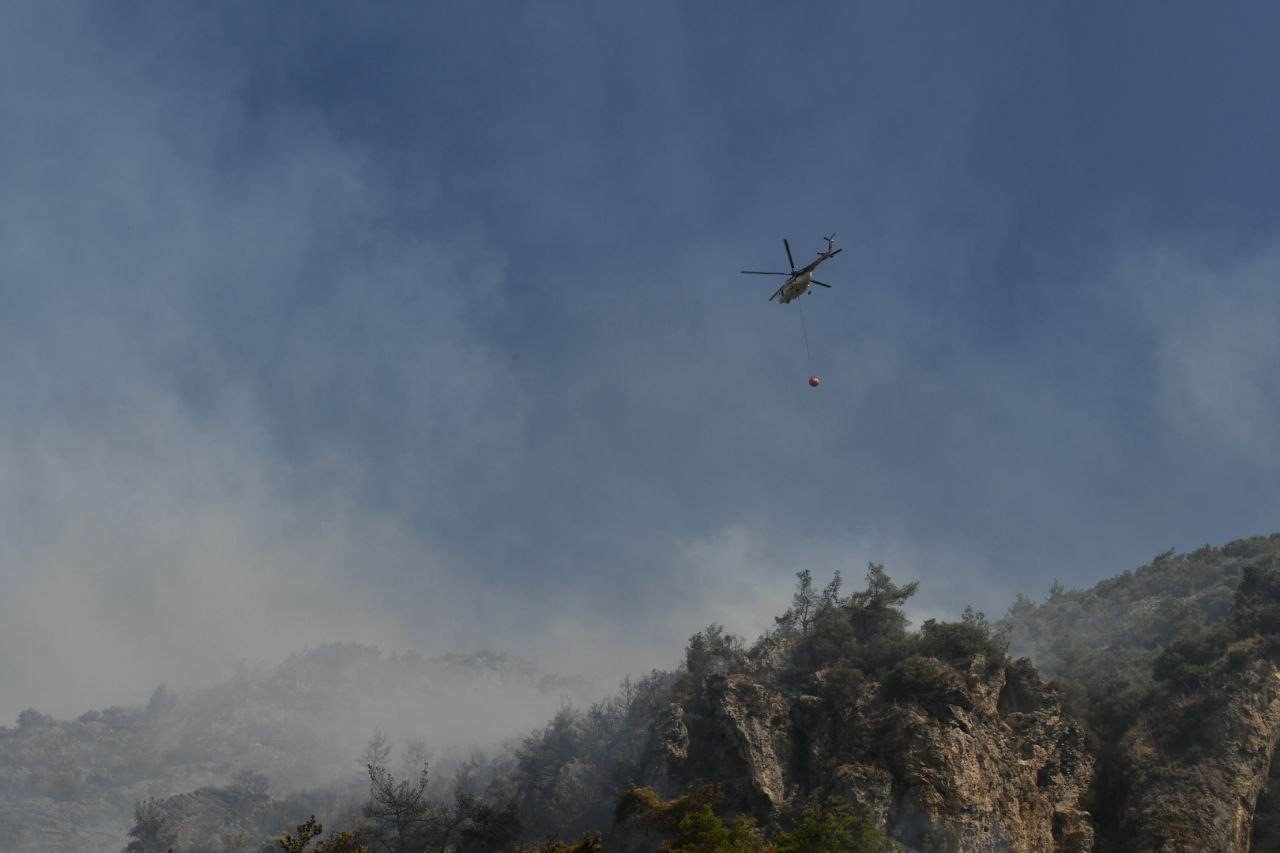 Söke’deki yangını söndürme çalışmaları devam ediyor