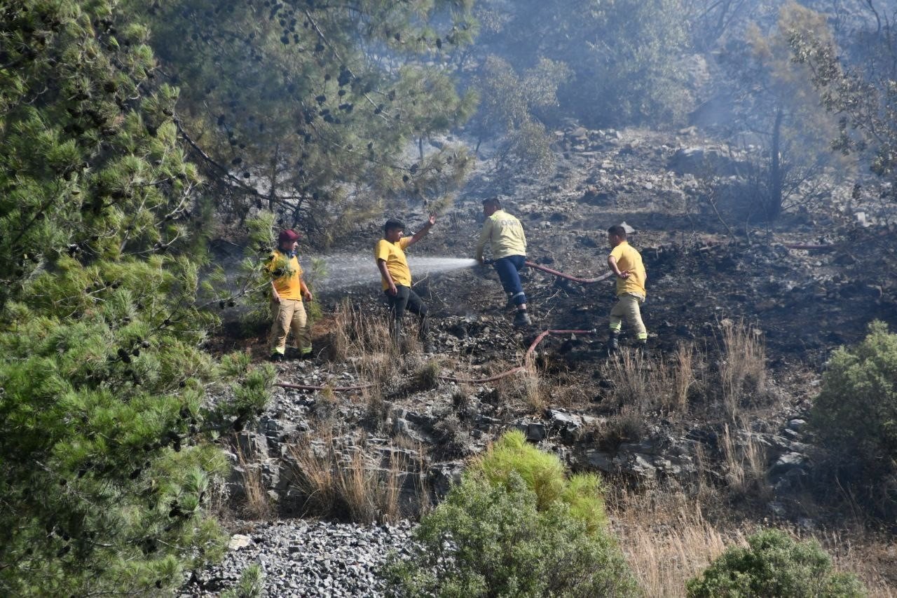 Söke’deki yangını söndürme çalışmaları devam ediyor
