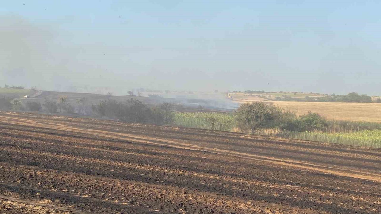 Edirne’de arazi yangını: Huzurevindeki yaşlılar tahliye edildi