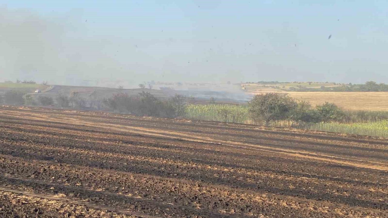 Edirne’de arazi yangını: Huzurevindeki yaşlılar tahliye edildi