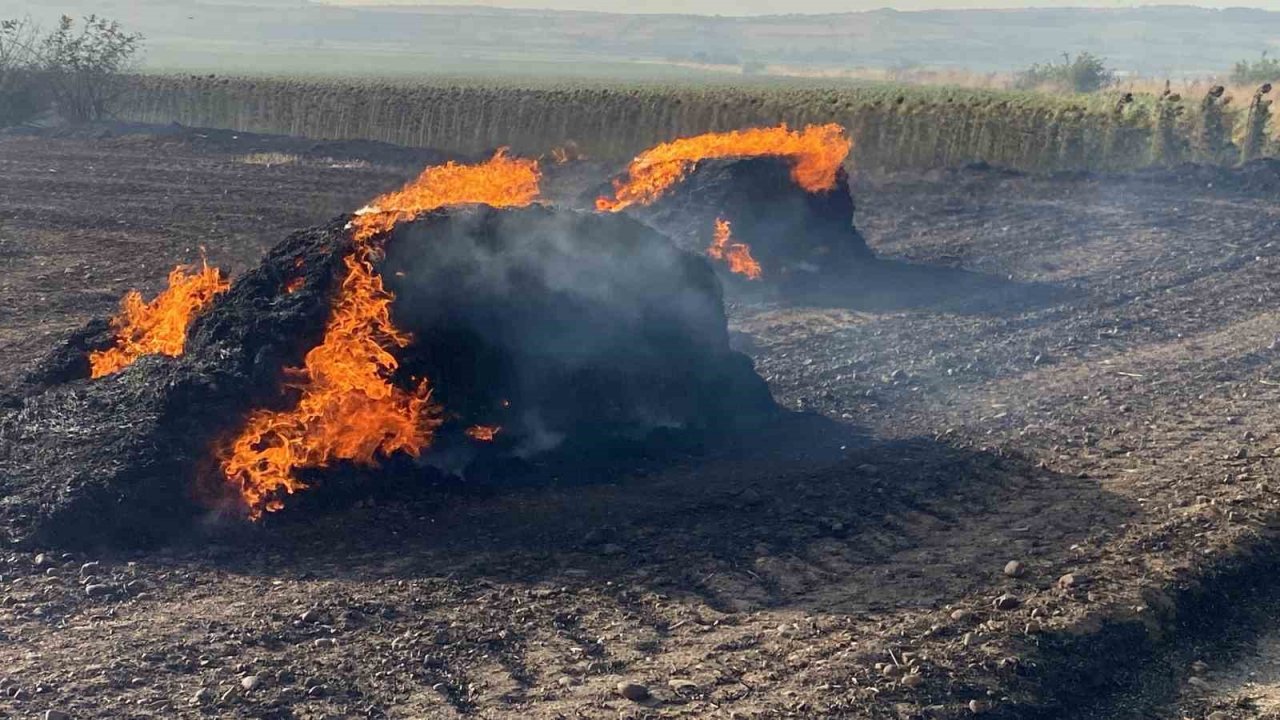 Edirne’de arazi yangını: Huzurevindeki yaşlılar tahliye edildi