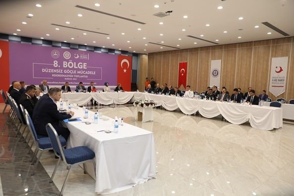 Burdur’da 8. Bölge Düzensiz Göçle Mücadele Koordinasyon Toplantısı