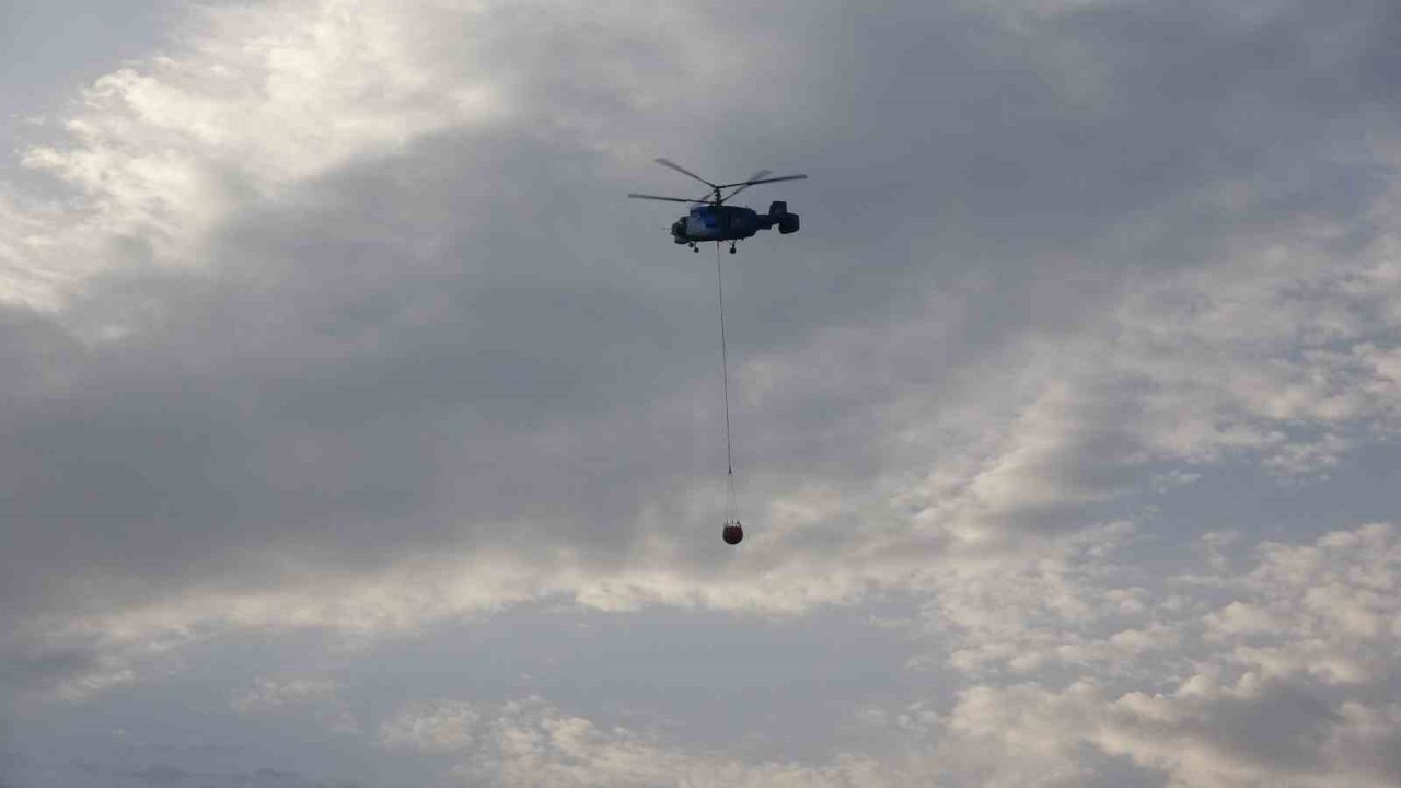 Çanakkale’deki orman yangınına günün ilk ışıklarıyla hava müdahalesi başladı