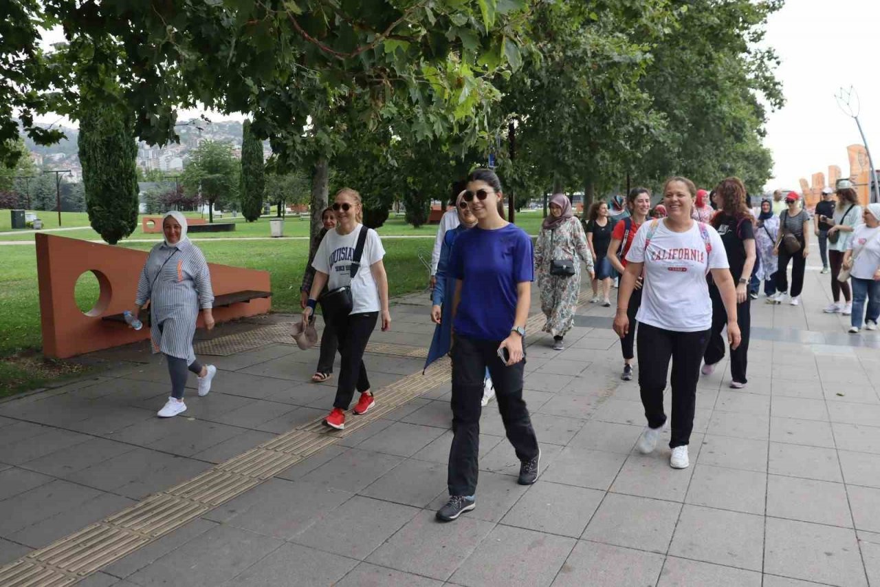 Kadınlar hem spor yaptı hem de sosyalleşti