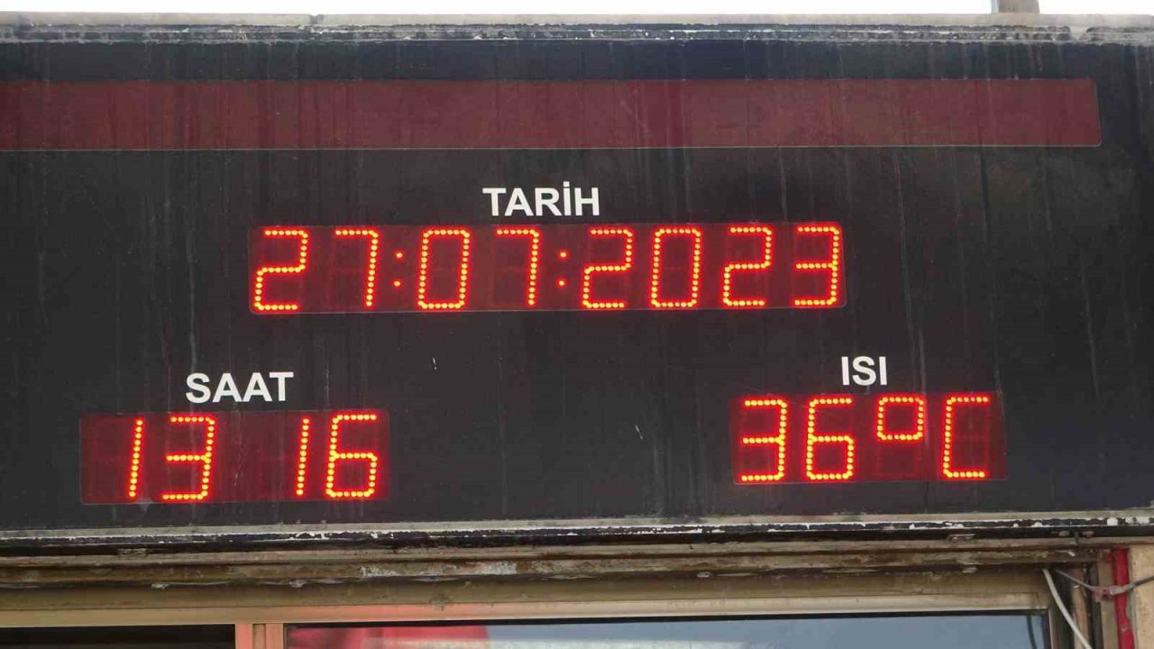 Malatya’da sıcaklar bunaltıyor