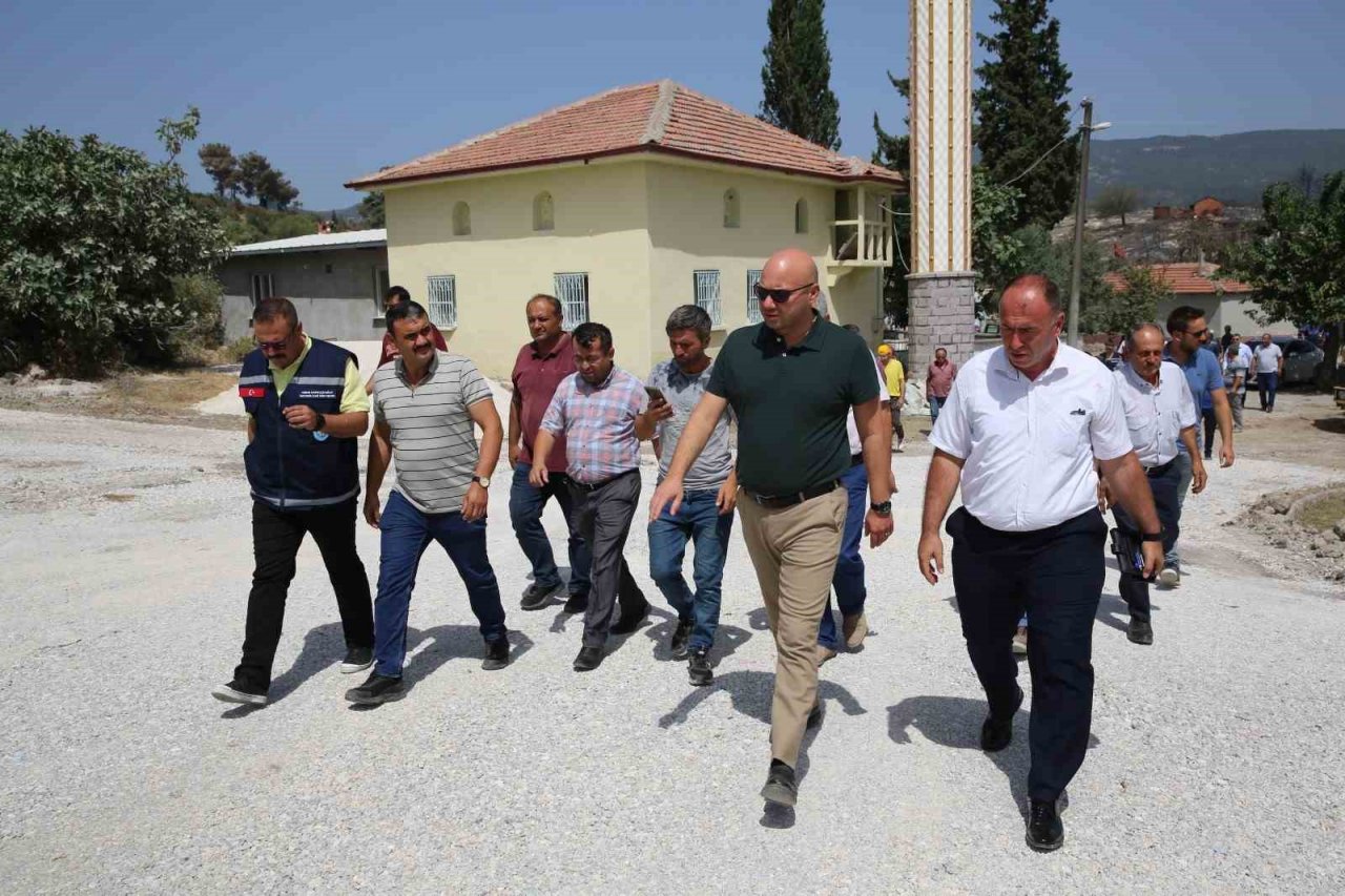 Orman yangınından etkilenen mahalle için devlet seferber oldu